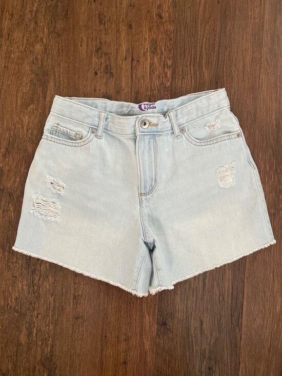 Sugar & Jade Other - Sugar & Jade Jean Shorts Light Wash Denim Girls 12